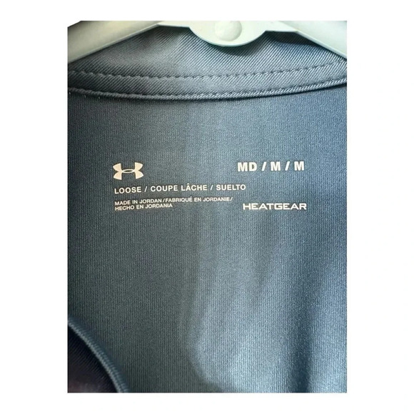 Under Armour Blue Ombré Golf Shortsleeve Polo Size‎ M - Picture 3 of 5